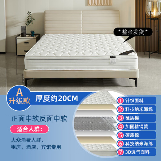 Mousse Mattress Simmons personnalisé de n'importe quelle taille 1,1 m 1,2 m 1,3 m 1,4m 1,5 m 1,6 m 1,7 m 1,8 D Tissu tricoté + sac indépendant Spring + latex 1350x2000 mm