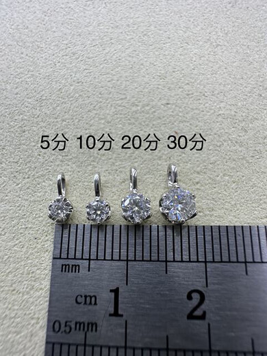 Pop pure 18k gold gold sparkling six-claw moissanite light luxury simple versatile pendant with gold and diamond road pass diy 18k yellow moissanite 20 points (1 piece)