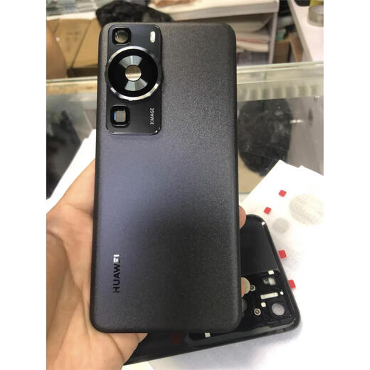 Suitable for Huawei P60 original disassembly back cover, P60pro original glass battery cover, P60Art mobile phone case, P60 feather sand black 99 new original back cover