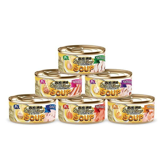 Japan's dense fiber canned cat can promote ovulation and remove hair balling, canned wet food snacks, tuna nutrition and hydration, 80g*12 cans, gel canned tuna