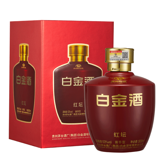 茅台贵州茅台醇酒系列 53度酱香型白酒 宴请送礼 收藏自饮 新老款随机 53度 500mL 6瓶 茅台白金酒红坛