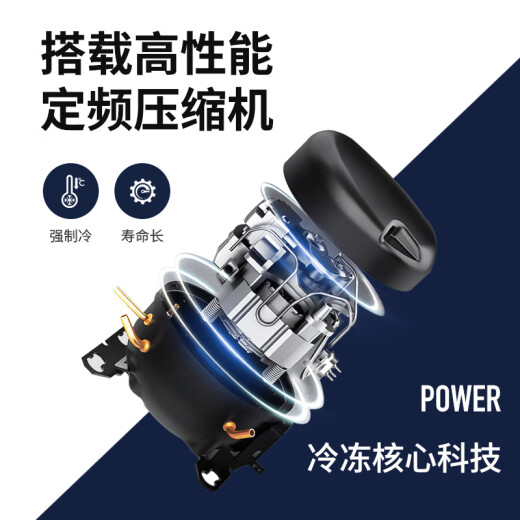 妮雪商用冰柜大冷柜大型冰柜冷藏节能卧式单温冷柜家用豪华版加深加宽大容量冰柜 728铜管1500x750x850mm