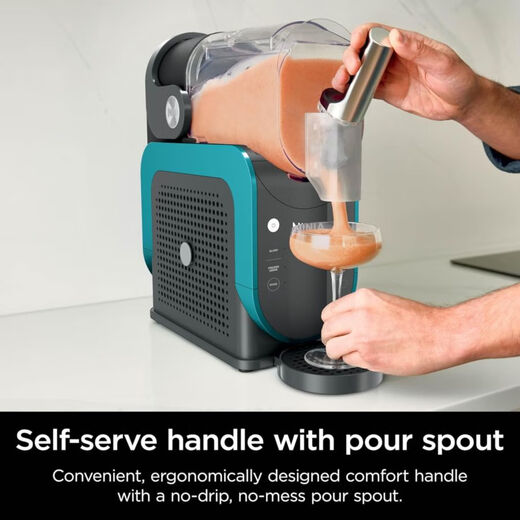 Ninja FS299 Getränkemaschine Smoothie Machine Professionelle Eismaschine 2 voreingestellte Programme gefrorene Getränke gefrorene Margarita usw. Keine Eiswürfel benötigen 88 Unzen/2,6 Liter blau und grün
