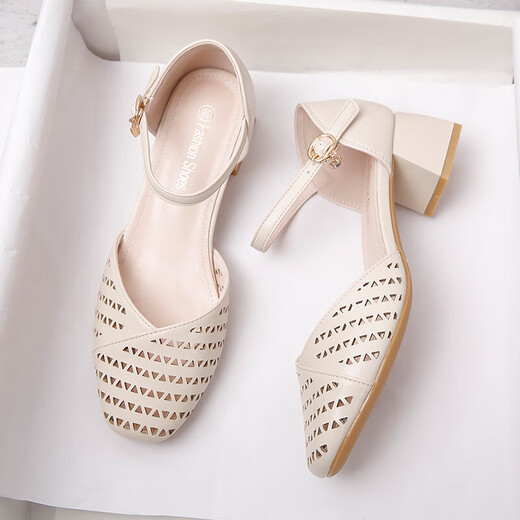 
Belle-Ta series brand broken-size bag-toe sandals for women summer 2025 new summer mesh breathable skirt high heel square toe 35