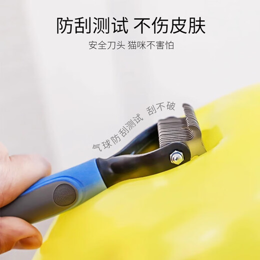 Amor Pet Comb, Cat Knot Comb, Special for Hair Removal, Long-haired Cat, Ragdoll Cleaning, Teddy Golden Retriever Dog Removal Brush, Large Blue Size