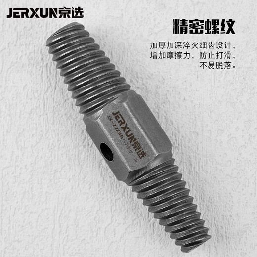 JERXUN faucet broken wire extractor triangular valve sliding wire anti-teeth four-to-six-point water pipe broken screw double-headed wire extractor