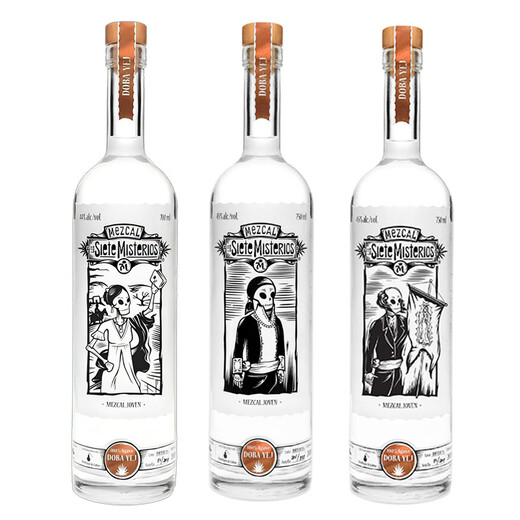 Los Siete Misterios [Original importiert] Mezcal Tequila Mischwein in Oaxaca, Mexiko Seven Fantasy Dobay Mezcal Tequila 700ml