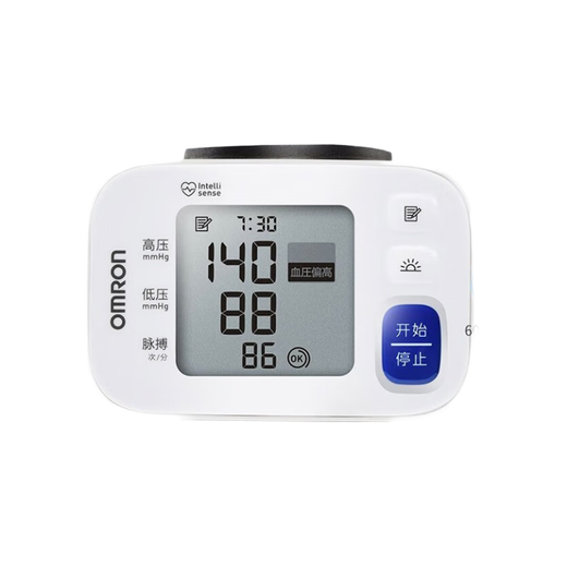 欧姆龙（OMRON）血压计手腕式HEM-6182医用级高精准电子血压仪家用全自动测量血压 【60组记忆】6182+早晨血高提示+升级袖带