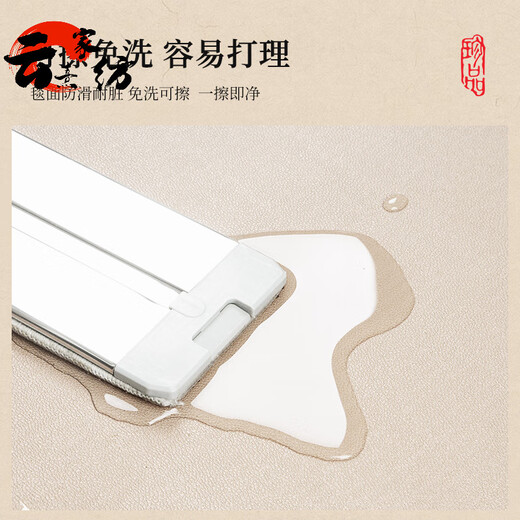 金黄色入户门地垫中式风水pvc免擦洗进门口玄关防滑耐脏 百福具臻-棕色-12164 1件数 140*200CM防水防油 拒绝异