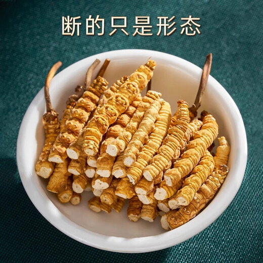 Cordyceps sinensis gebrochenes Gras authentisch Cordyceps Tibetanische Fläche hochgelegtes Gras Frisch getrocknetes Cordyceps großes gebrochenes Gras 1 Gramm Broken Cordyceps [Authentische tibetische Fläche mittelgroße Höhe]