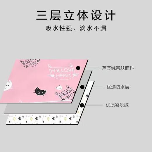 筏芯隔尿垫1.8米x2米冬季婴儿尿布垫隔尿垫防水大床隔尿布床单双面可 星星熊【双面两用加厚升级款】 120*200cm