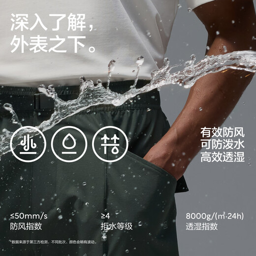 蕉内（Bananain）氧气502 Proof男士工装束脚裤三防裤子登山户外运动收脚登机神裤 烟灰蓝 L