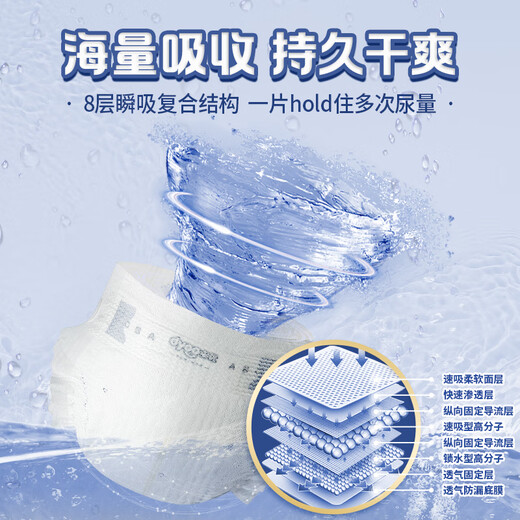 Dyoo (Dyoo) Zhengu Windeln Baby Windel NB Code Neugeborene Windel Tabletten 1 Pack für Männer und Frauen NB Neugeborene 0 Tabletten