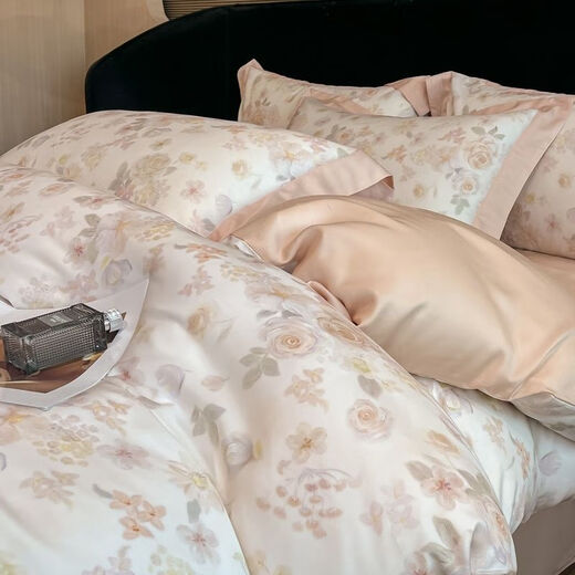 Bliss Mercury Home Textiles [1484 Люди высоко оценили] Экспорт 240 кусков Тяньши из четырех частей летних щитов шелковой шелк yicang-spring медовая орхидея (голая спящая мать и чистое время ребенка) 1,5 лист четырехсетен