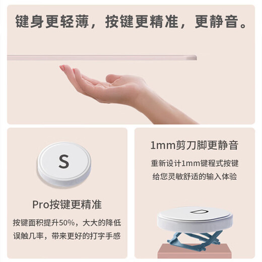 喜吉莱适用于ipad平板保护套磁吸妙控键盘Air13英寸2025款苹果A3271壳带笔槽M3商务鼠标套装 粉+圆形触控粉键盘【配鼠标+钢化膜+收纳包+触屏笔 iPad Air 11英寸【2025款】