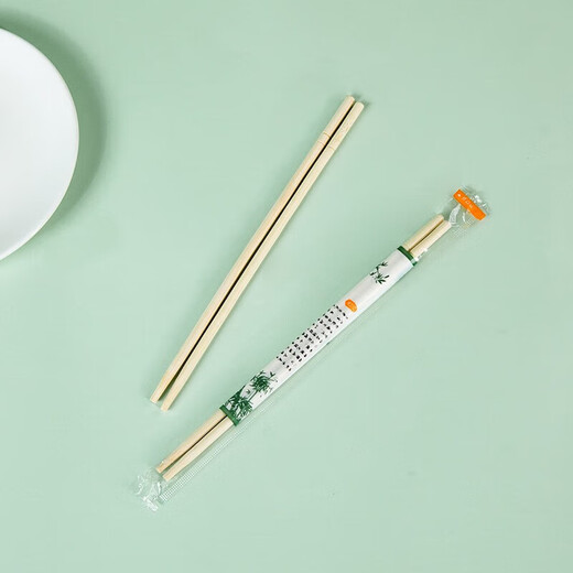 Temeiju disposable chopsticks 180 pairs individually packaged household picnic hygienic bamboo chopsticks packaged convenient chopsticks tableware supplies