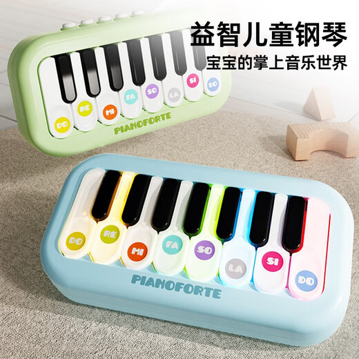 Yayale Children's Electronic Piano Toys Early Education Pocket Mini Pocano Musique Instrument de musique multifonctionnel Instrument Puzzle Instrument Pocket Pocket Pocket [Pink] Version de la batterie