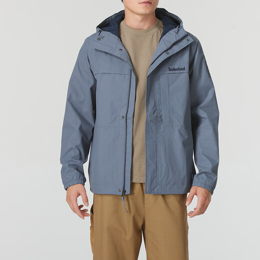 添柏岚（Timberland）冲锋衣男 秋季新款户外徒步运动登山服防水防风连帽硬壳夹克外套 A695W073/店长推荐 (晒图退10) S  (170/88A)