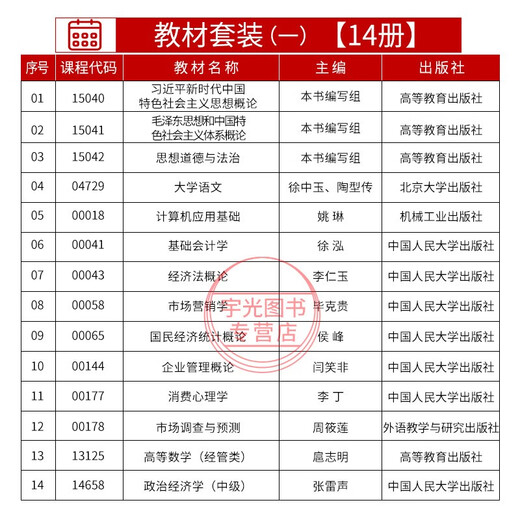 2025自学考试教材自考通2024真题试卷530605市场营销学专科用书毛论15041/12656思 13886(经济学原理(初级))教材 全国通用