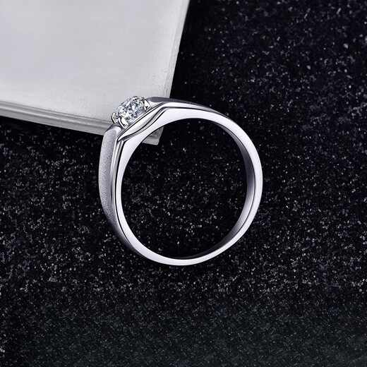 Guanpu Pavilion Fat Donglai same style men's platinum ring diamond ring moissanite 1 carat eight hearts and eight arrows D color ring custom engraving men's diamond ring moissanite D0.30ct 30 points diamond No. 21