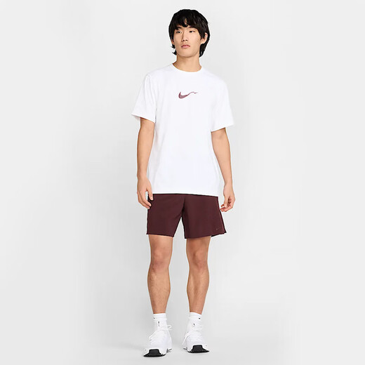 耐克（NIKE）男子AS M NK DF UV HYVERSE SS OPP2针织无领短T HV4882-100 M