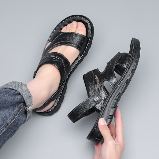 
Warrior sandals men's shoes outdoor beach shoes wear-resistant two-wear sports sandals WSL (WZ)-1390 black 42