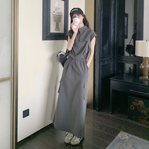 Rongyuege Fashion Grey Work Sup Юбка для женщин в взрыве Summer Street и снижение возраста. ТЕПРУМЕНТ ТУРНАЯ И КЛАССКАЯ СЕРВА