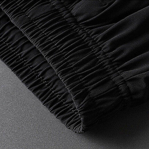 Woodpecker (TUCANO) shorts men's summer sports cropped pants loose breathable comfortable straight pants versatile pants men's black XL