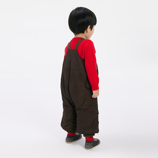 Jnby by JNBY new Jiangnan cloth baby loose casual suspender trousers 24 winter boys and girls baby YOBE10160 223/strong coffee 100cm