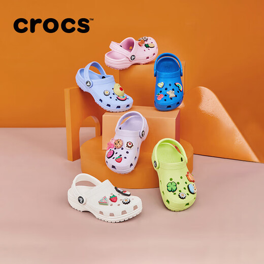 Crocs Classic Hole Chaussures Chaussures pour enfants Chaussures décontractées extérieures Sandales / 206991/206990 Lavender-530 (y compris Zhibixing) 35 (215 mm)