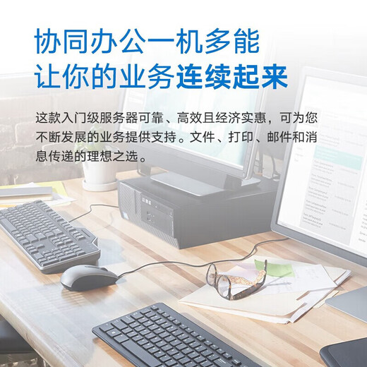 联想（Lenovo）T100C V2 小型塔式服务器ERP财务软件数据存储备份办公台式主机i7-12700(12核 2.1G)16G 256G+2*1T