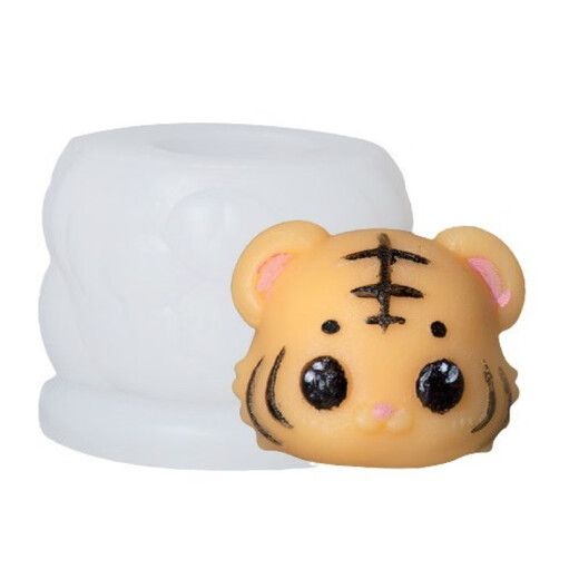 Zi Jiafu Cartoon tridimensionnel Dumplings Animal Festival Festival Silicone Moule maison mignon Pet Pippy Candy Bear Bear Jelly Ice Moule HJ-9859