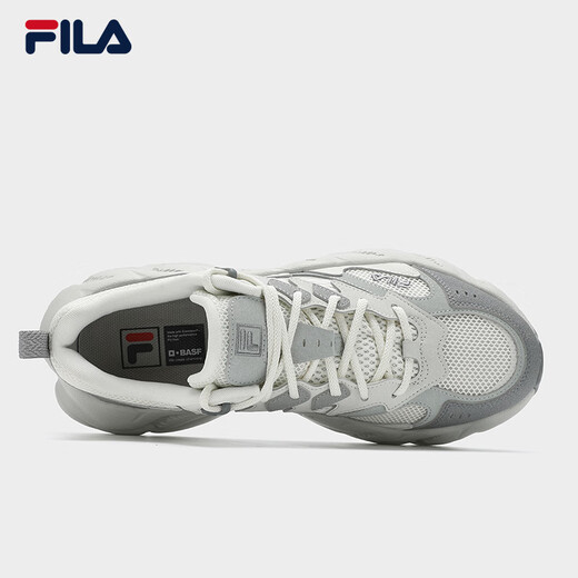 Fila offizielle Herrenschuhe Fern 2 So moderne Sportschuhe 2025 Frühling Neues Farn Gras 2 Generation Casual Schuhe Dad Schuhe Kokosmilch weiß/wildes Taube Grau-CW 43