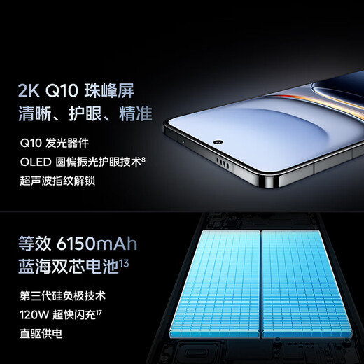 Vivo chooses 24 installments/interest-free vivo iQOO 13 Snapdragon 8 Extreme Edition 2K eye protection screen 120W fast charging and long battery life 5G gaming phone Legend Edition 16GB+512GB 12 installments/interest-free