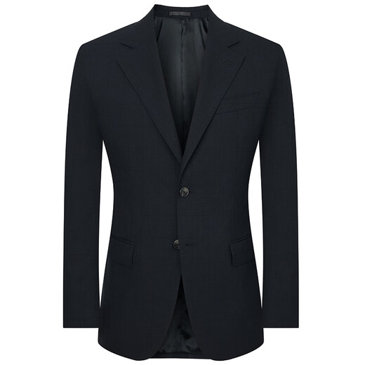 Anniversary Bird Suit Men's Suit Same as the Shopping Mall 2025 Spring Business Formal Double Slit Suit and Trouser Suit Mineral Blue Multi-line Small Hidden Check Pattern 46 A(170/92) /Please note the waist or trousers