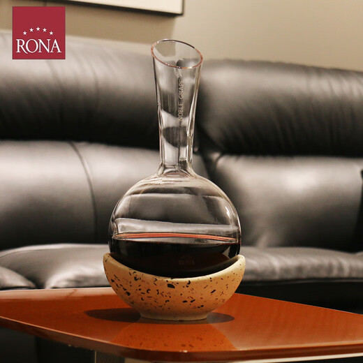 Lorna Lorna Pinot Noir Decanter Handmade Crystal Glass Special Decanter Bottle Terrazzo Ice Bottom Luxury Gift Swan Noble Series Pinot Noir Decanter 850ml
