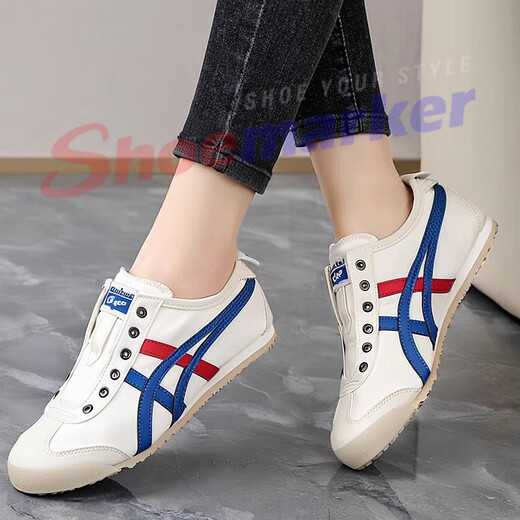 Onitsuka Tiger men's and women's shoes summer lazy shoes couples canvas shoes breathable and wear low top casual sneakers 1183A360-121 36