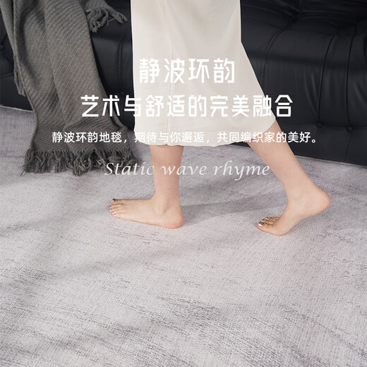 AOVOC Nordic style carpet living room 2025 new no-wash and wipeable light luxury and high-end sense Jingbo Huanyun 2.4*3.4 meters