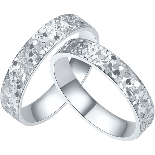 Saturday Fu PT950 platinum ring broken ice simple plain ring platinum ring couple ring No. 20 about 3.82g gift