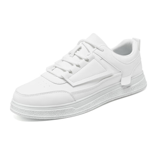
Woodpecker men's shoes 2024 new trendy and versatile white shoes for young people campus students' shoes non-slip trendy shoes for men 1105-white [upgrade] 40