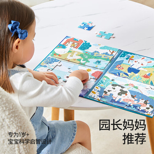 贝肽斯婴儿玩具宝宝益智拼图婴幼儿童0-3岁分阶培养动脑思维磁性拼图 运动达人【3岁+进阶款】
