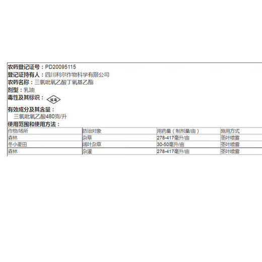 Guoguang Difficult to Hoe 48% Triclopyrronate Manila Ryegrass Gramine Lawn Dandelion Pesticide Herbicide 100ml
