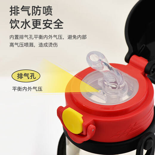 迪士尼水杯PPSU杯子680ML儿童水杯吸管夏季便携耐高温塑料杯 6646蜘蛛侠
