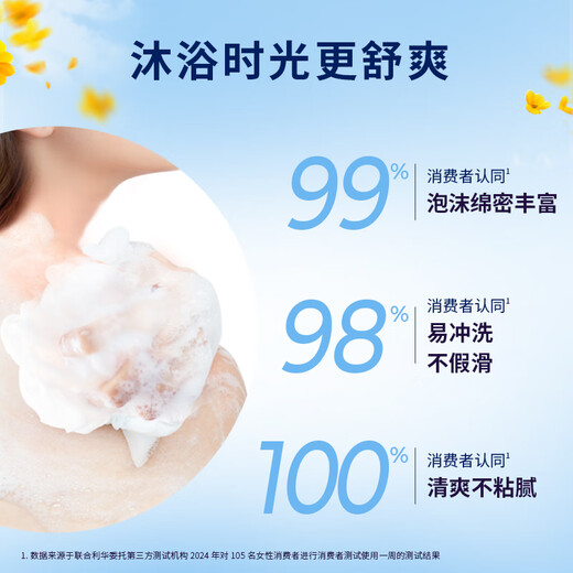 力士气泡爽肤二合一持久留香沐浴露男女桂花香690g 新老包装随机发