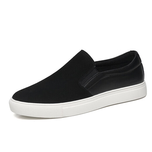 
SNGUNY high-end light luxury brand casual shoes men's breathable spring and autumn new loafers men's canvas shoes men's board shoes men's black 41