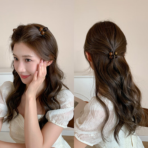 Chimera (CHIMERA) 2-piece set of bangs, broken hair clips, princess hair catcher for the back of the head, half-tied hair accessories, headdress, birthday gift for girls