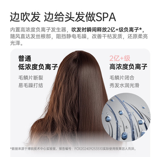 POREE high-speed hair dryer for household use with 200 million+ negative ions for hair care, strong wind, quick drying and noise reduction, portable high-power hair dryer as a holiday birthday gift for your girlfriend, 8 drying modes, pure white PH1650