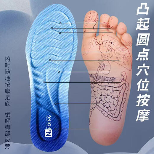 适配TATA他她鞋垫吸汗透气运动减震软底舒适踩屎感高弹防滑耐磨 2双黑色 【适用41-42码】可裁剪