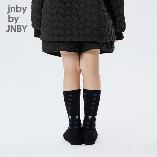 jnby by JNBY江南布衣童装秋冬羽绒短裤荷叶边菱格绗缝女童儿童裤子1M9E12370 001本黑 110 cm