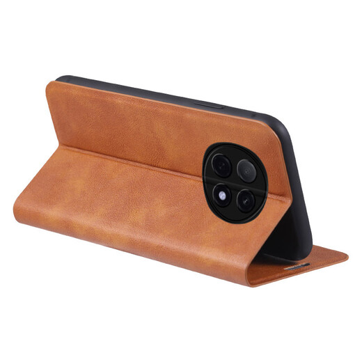 Longhong OPPO A5Pro mobile phone case PKP110 protective case a5pro flip leather case magnetic plug-in matte bracket shell 5G men and women soft silicone all-inclusive anti-fall case [magnetic flip leather case] Jazz black OPPO A5Pro